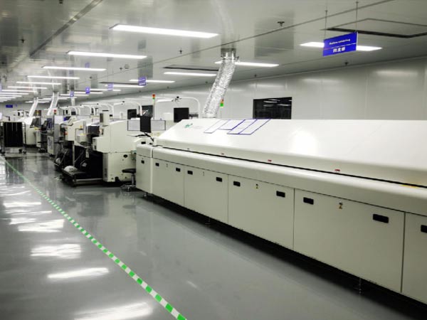 Semiconductor chips, controller, PCB dispensing curing dry line